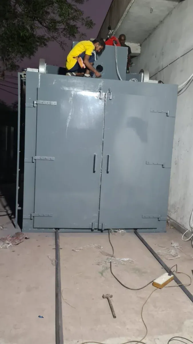 Batch types powder coating oven 