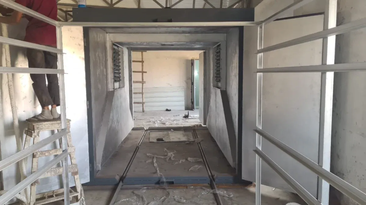 Double door powder coating oven gallery