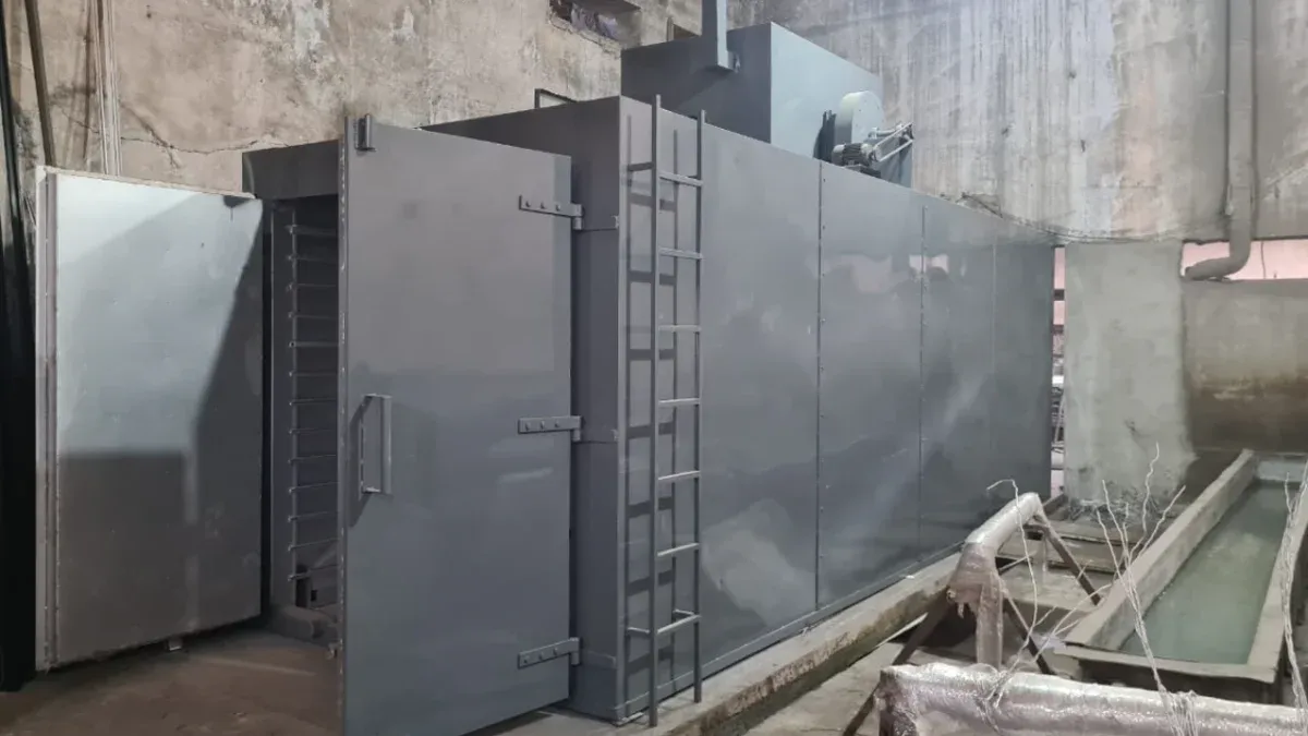 Double door powder coating oven gallery