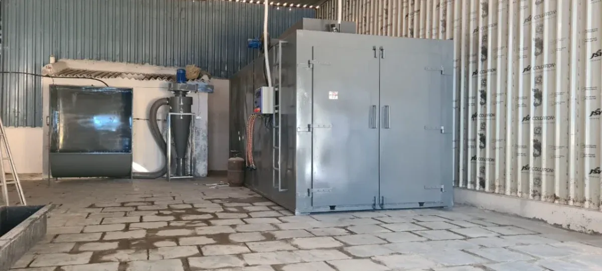 Gas fired powder coating oven gallery